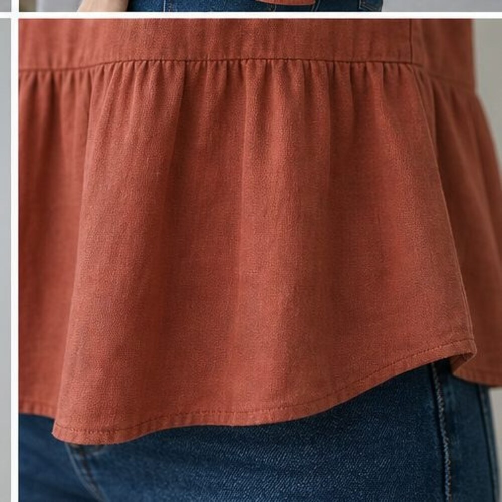 Rust Smocked Top - Picture 6 of 6
